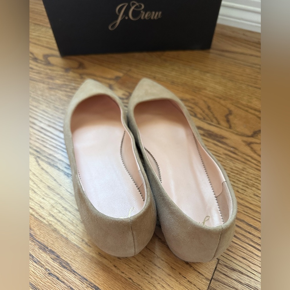 Pointed-toe flats in suede - Picture 11 of 13